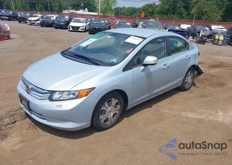 2012 Honda Civic Hybrid z USA, uszkodzony, nr VIN JHMFB4F20CS008837